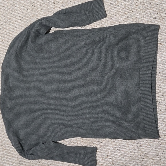 GAP Women's Dark Green-Grey Crewneck Sweater Dress - Picture 8 of 9